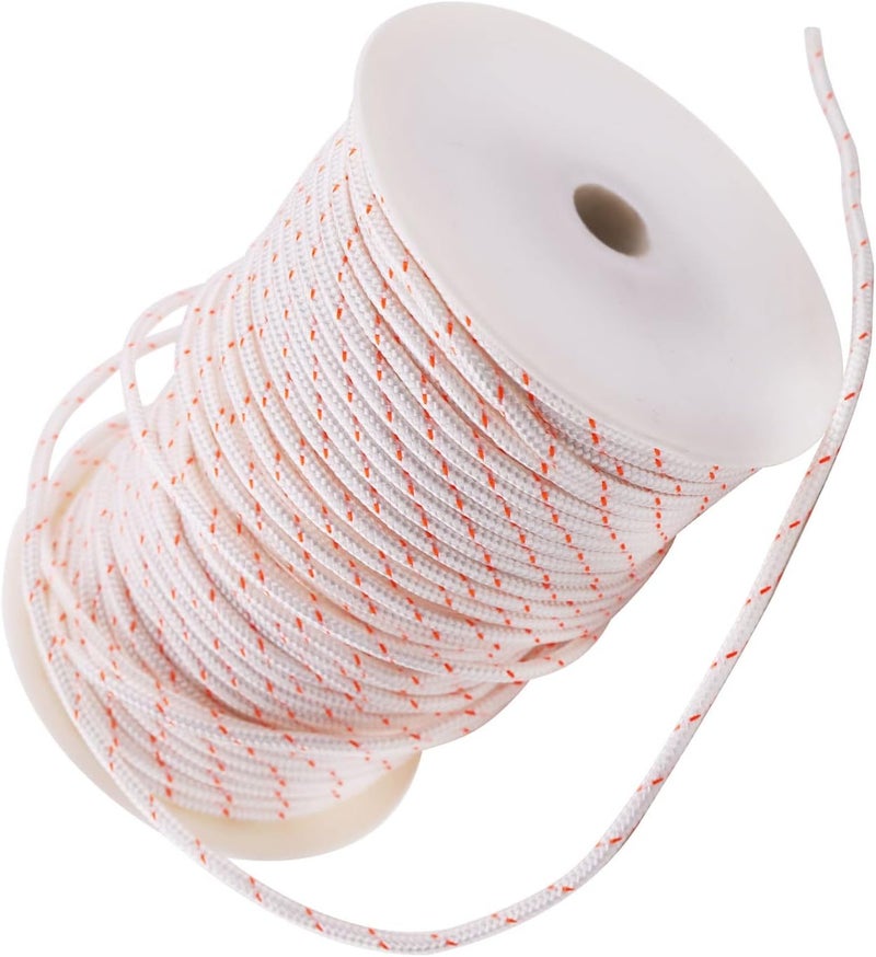 Mtanlo Recoil Starter Rope Pull Cord 4.5mm 100-Meter for Stihl Husqvarna Echo Poulan Homelite McCulloch Sears Craftsman Trimmer Edger Brush Cutter Lawn Mower Chainsaw - Image 1